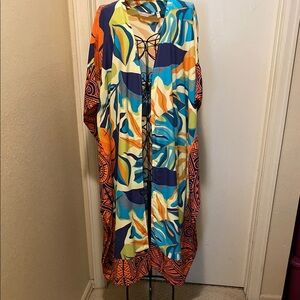 Soft Surroundings Colorful Abstract Jacket